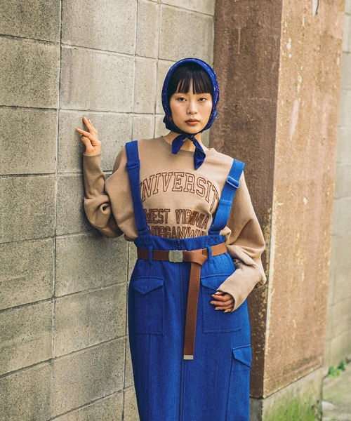 niko and… スカート 「MODE NORM CORE」ヘリンボンナロージップ