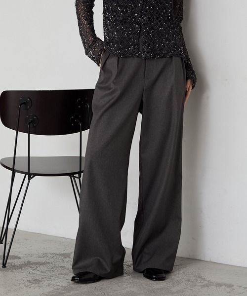 forksy.（フォルクシー） スラックス パンツ 「forksy.」ダブルタック