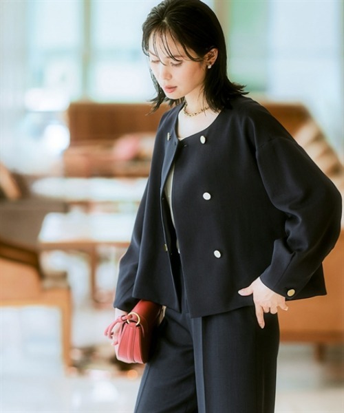 7days Life Styling セットアップ 「レディーススーツ」ドビー素材