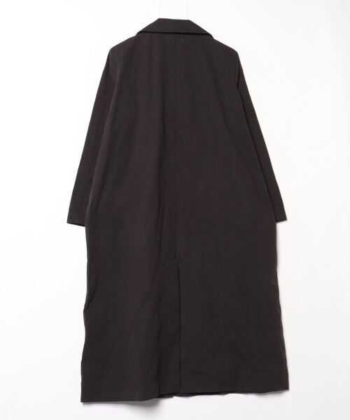 「OMNES」 ステンカラーコート FREE ブラック レディース_画像2