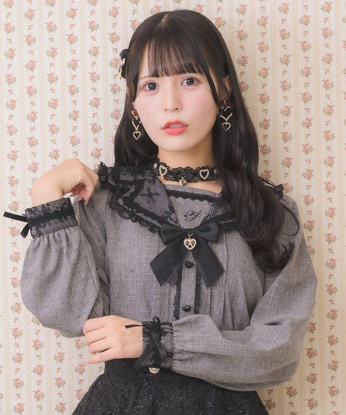 ROJITA（ロジータ） ブラウス シャツ ワンポイント刺繍セーラー