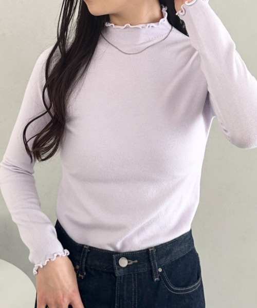 CLEA tシャツ メロウフリル長袖トップス レディース : ZOZOTOWN Yahoo