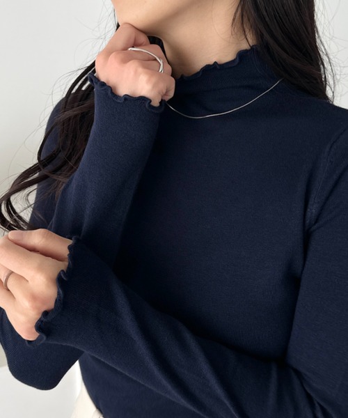CLEA tシャツ メロウフリル長袖トップス レディース : ZOZOTOWN Yahoo
