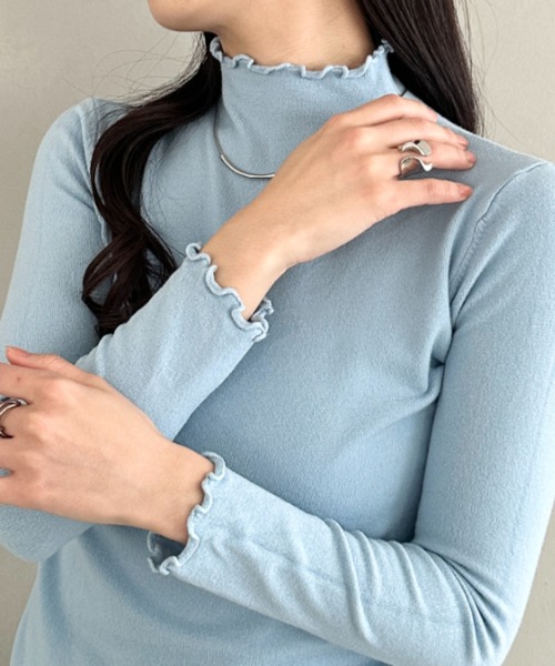 CLEA tシャツ メロウフリル長袖トップス レディース : ZOZOTOWN Yahoo