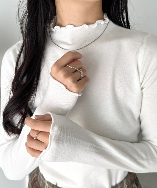 CLEA tシャツ メロウフリル長袖トップス レディース : ZOZOTOWN Yahoo