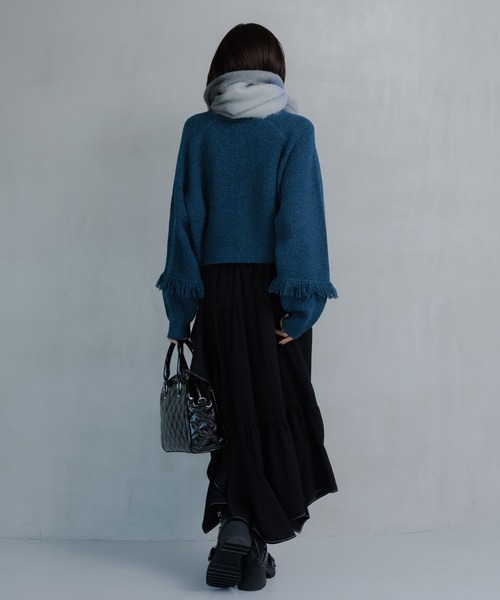 PAGEBOY（ページボーイ） ストール マフラー フリンジチェックストール