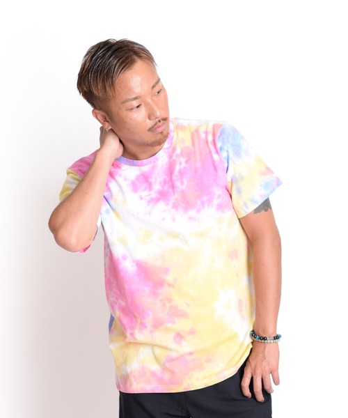 marai（マーライ） tシャツ 半袖 タイダイ染め半袖Tシャツ レディース