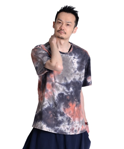 ラルフローレンタイダイ染め半袖ニットMN527 marai（マーライ） tシャツ 半袖 タイダイ染め半袖Tシャツ レディース