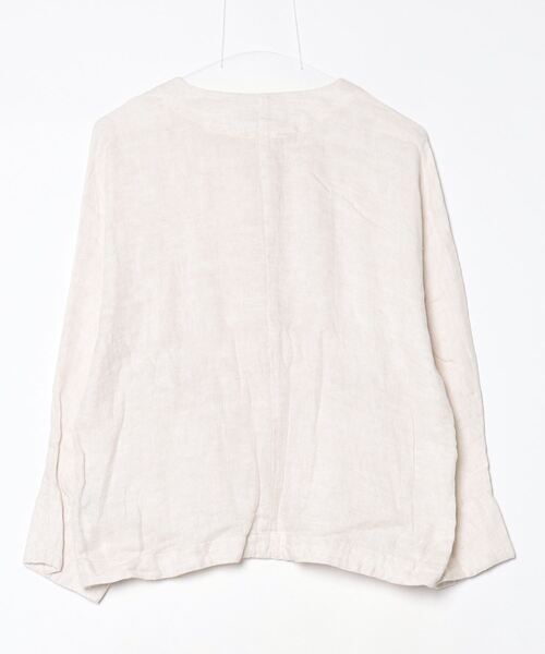 「LOISIR」 ノーカラージャケット FREE キナリ レディース_画像2
