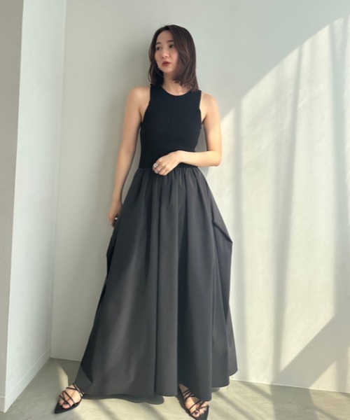 フレイアイディー　ノースリーブワンピース FRAY I.D（フレイ・アイディー） ノースリーブワンピース 1 ブラック