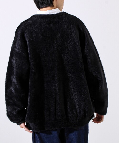 GLOSTER（グロスター） カーディガン モヘヤライク シャギークルー