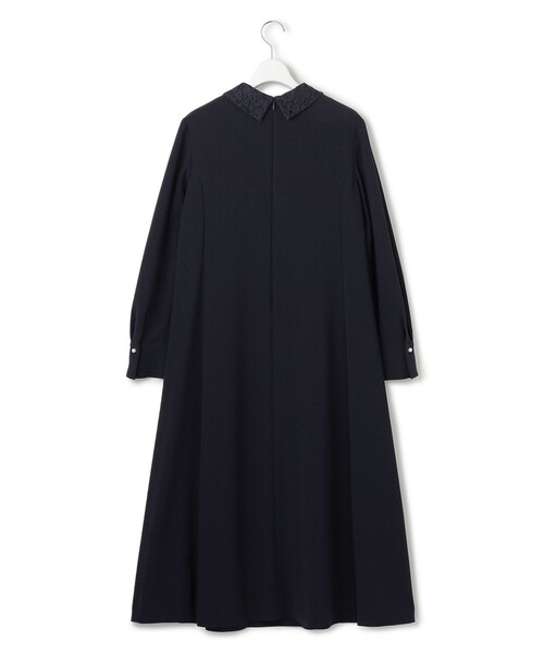 23区（ニジュウサンク） ワンピース トリアセダブルジョーゼット 襟