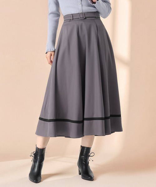 MISCH MASCH（ミッシュマッシュ） スカート 2025秋冬新作 裾配色フレア