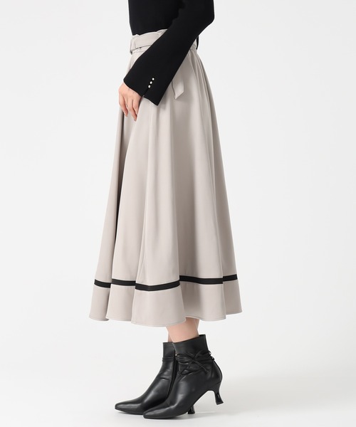 MISCH MASCH（ミッシュマッシュ） スカート 2025秋冬新作 裾配色フレア