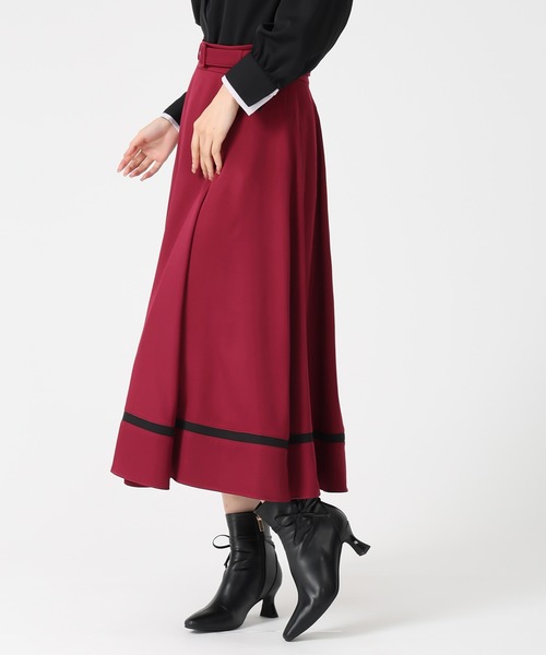 MISCH MASCH（ミッシュマッシュ） スカート 2025秋冬新作 裾配色フレア