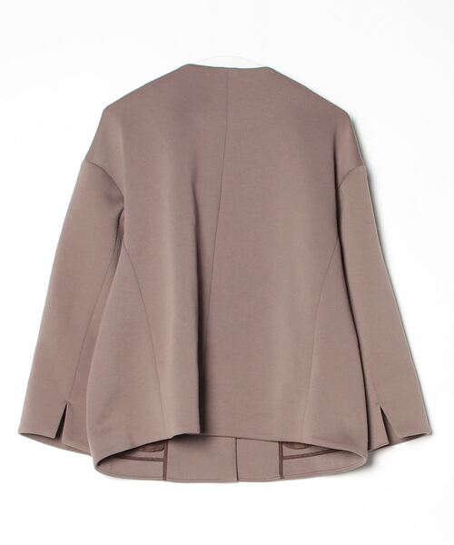 SLOBE IENA（スローブイエナ） ノーカラージャケット FREE ブラウン