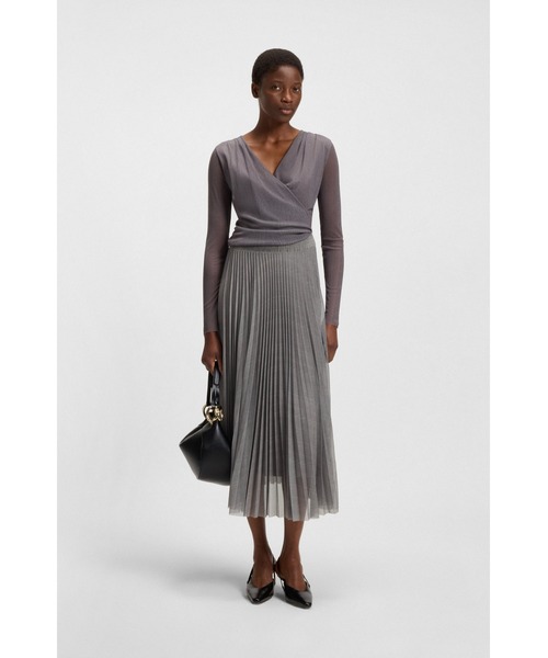 BOSS（HUGO BOSS） スカート ライニング付きチュールスカート プリッセ