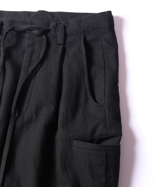 「STORAMA」 イージーパンツ MEDIUM ブラック メンズ_画像8