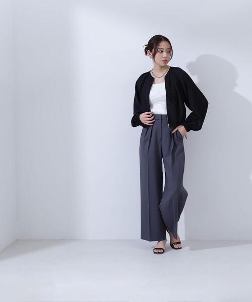 「NATURAL BEAUTY BASIC」 ブルゾン SMALL ブラック レディース_画像7