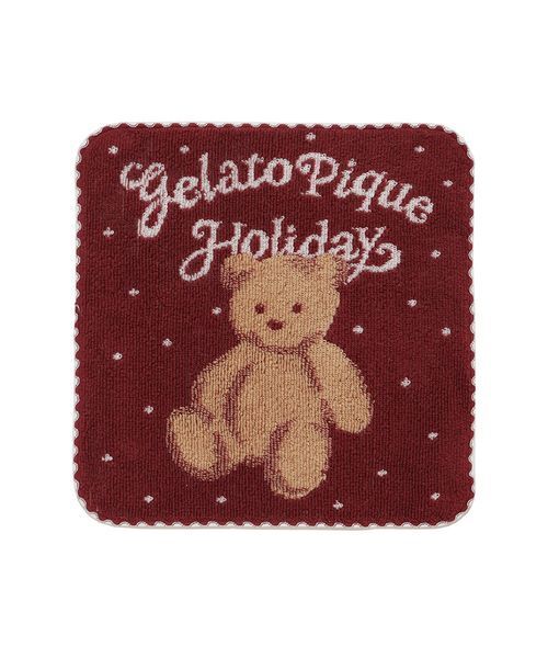 gelato pique（ジェラートピケ） ハンカチ 「HOLIDAY」ベアハンド