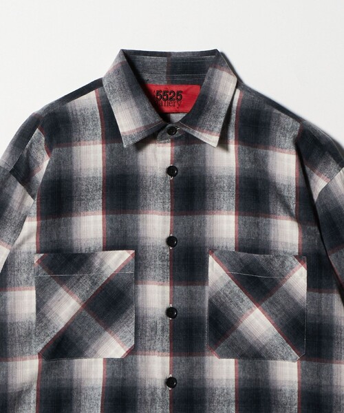 シャツ 「別注」 「5525gallery」チェック ネル シャツ 2 メンズ