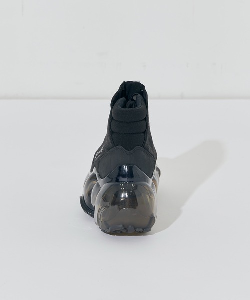 【grounds】グラウンズ（24cm） ハイカット スニーカー ブラック 新品 グラウンズgrounds黒24cm