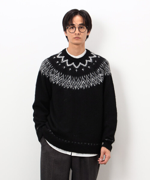 COMME CA ISM　セーター COMME CA ISM（コムサイズム） セーター ニット フェアアイル柄