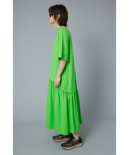 HeRIN.CYE 7分袖ワンピース FREE ネイビー レディース : ZOZOTOWN