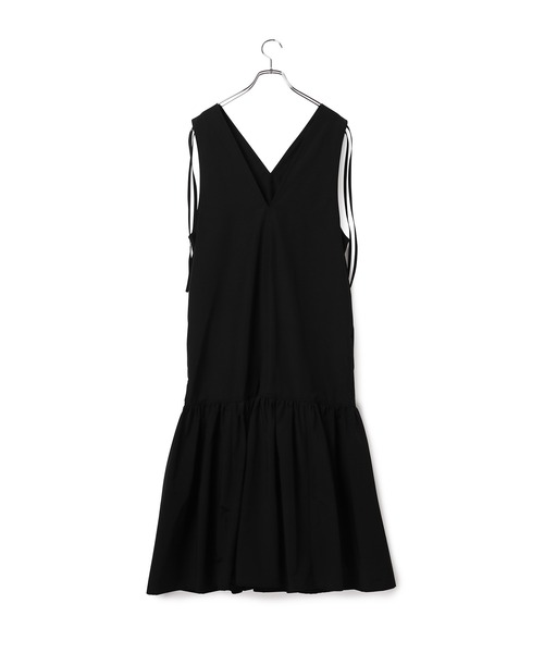 「SALON adam et rope'」 ノースリーブワンピース M カーキ レディース_画像3