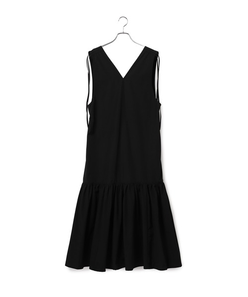 「SALON adam et rope'」 ノースリーブワンピース M カーキ レディース_画像9