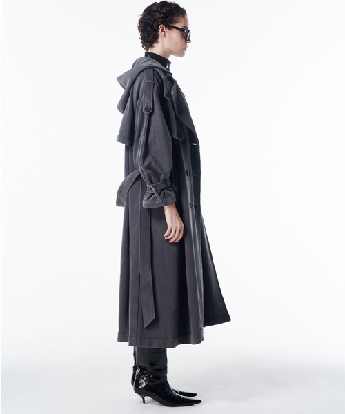 JOSE MOON（ジョゼムーン） トレンチコート コート HOODIE URALE