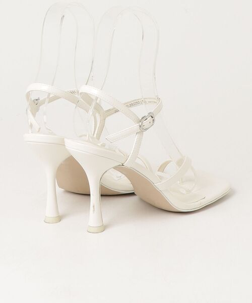 「CHARLES & KEITH」 ヒールサンダル 25cm ホワイト レディース_画像2