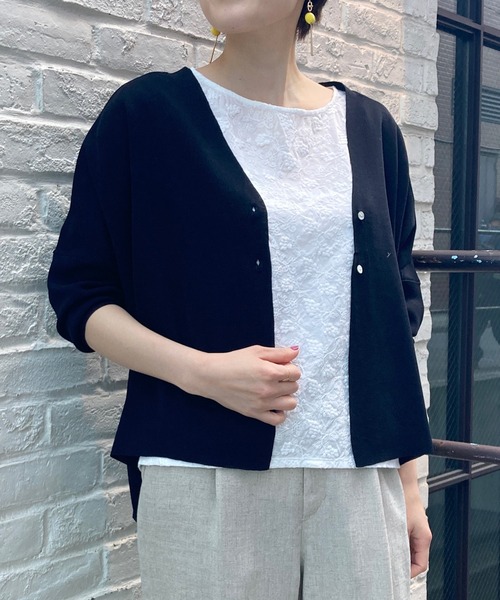 ビアズリー beardsley FOXラクーン釦カーディガン　ネイビー beardsley ビアズリー FOXラクーン釦カーディガン ネイビー BEARDSLEY