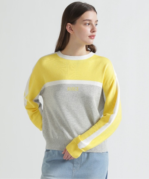 AVIREX（アヴィレックス） ニット セーター MULTI-TONE KNIT PULLOVER 