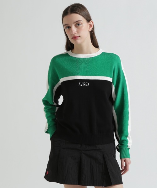 AVIREX（アヴィレックス） ニット セーター MULTI-TONE KNIT PULLOVER