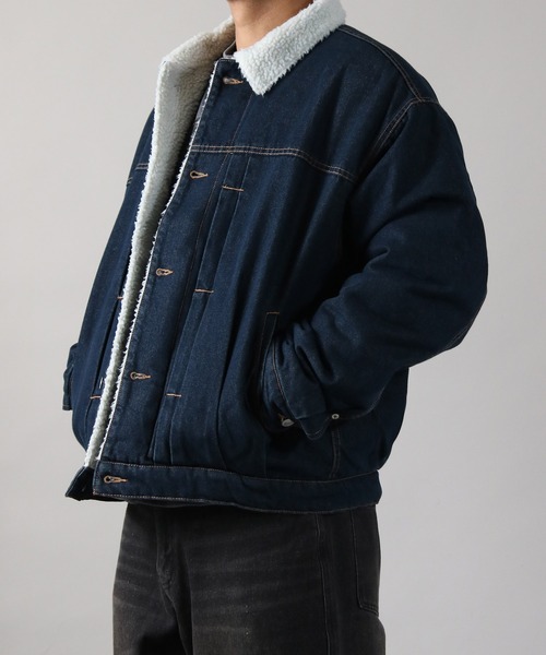 Nylaus Jeans ダークブルー デニムジャケット L.L. Nylaus｜ナイラスの 