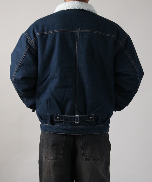 NYLAUS（ナイラス） デニムジャケット gジャン Boa Lining Denim