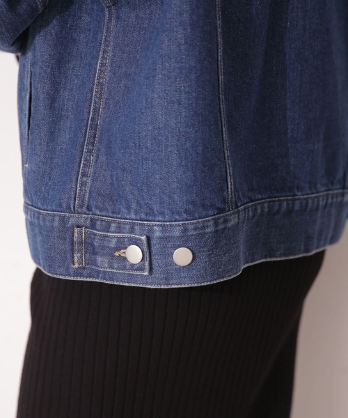 「NANO universe」 デニムジャケット 38 ネイビー レディース_画像5