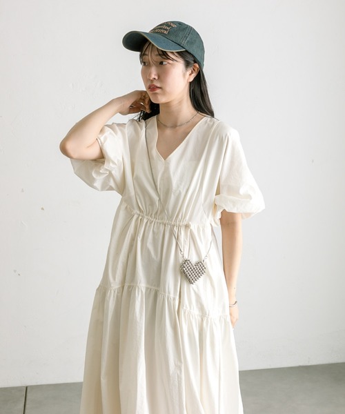 「mystic」 半袖ワンピース 0 ブラック レディース_画像7