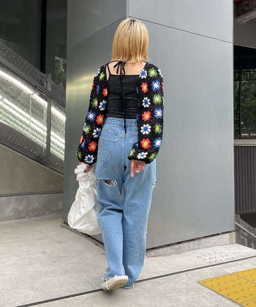 「HELLO.SANFRANCISCO」 コンビワンピース FREE ホワイト レディース_画像2