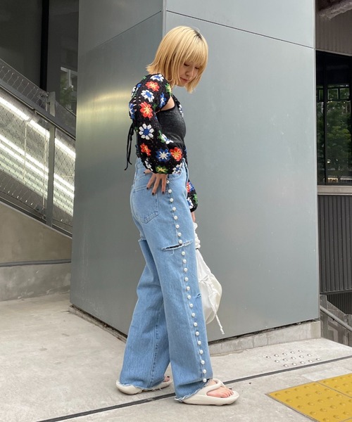 「HELLO.SANFRANCISCO」 コンビワンピース FREE ホワイト レディース_画像3