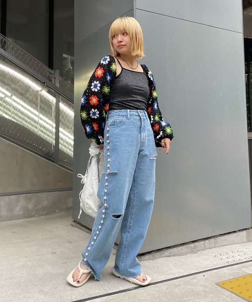 「HELLO.SANFRANCISCO」 コンビワンピース FREE ホワイト レディース_画像4