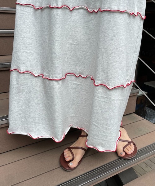 「HELLO.SANFRANCISCO」 コンビワンピース FREE ホワイト レディース_画像5