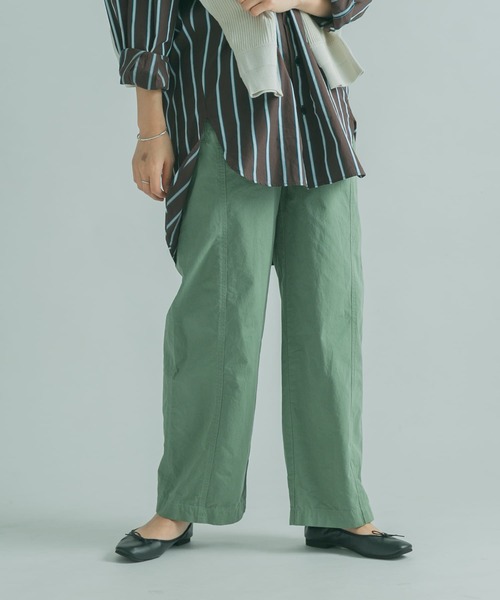 「FORK&SPOON」 パンツ 2 ベージュ レディース_画像2