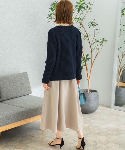 「URBAN RESEARCH ROSSO」 ニットカーディガン FREE ホワイト レディース_画像3