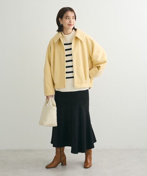 「Green Parks」 「chocol raffine robe」ブルゾン FREE アイボリー レディース_画像4