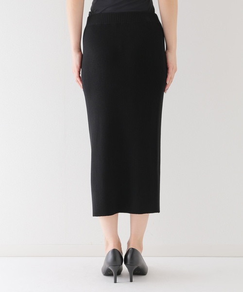 ＭUSE de Deuxieme Classe ニットロングスカート　黒　S Deuxieme Classe（ドゥーズィエムクラス） ニットスカート - ブラック