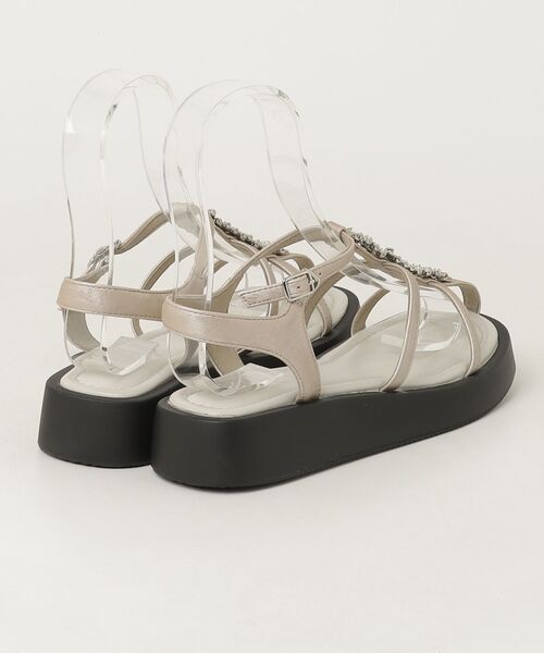 「NICAL」 フラットサンダル SMALL ベージュ レディース_画像2