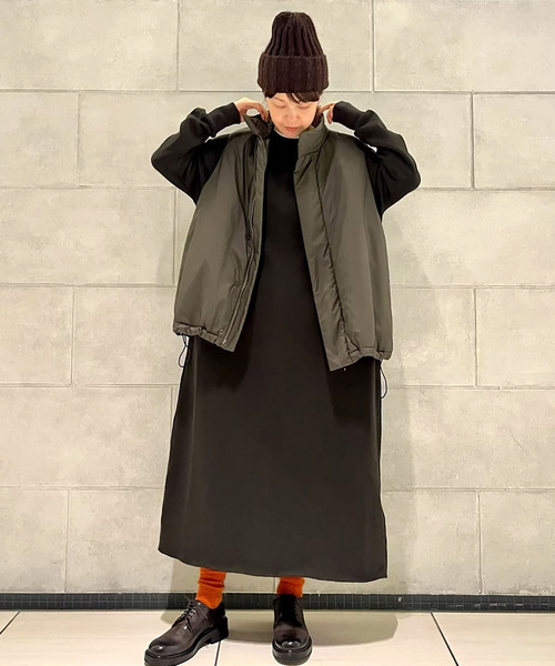 「JOURNAL STANDARD LUXE」 長袖ワンピース FREE チャコールグレー レディース_画像6