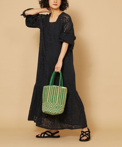 「Freada」 「beej」かごバッグ ONE SIZE グリーン レディース_画像8